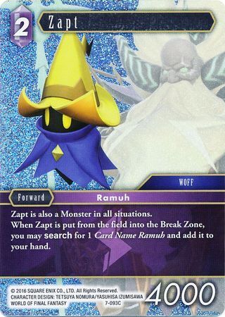 Final Fantasy Opus VII 7-093 Zapt Foil