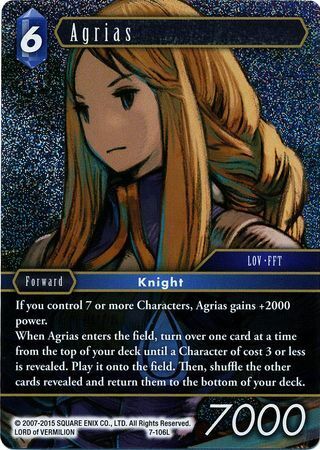 Final Fantasy Opus VII 7-106 Agrias Foil