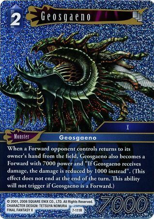 Final Fantasy Opus VII 7-111 Geosgaeno Foil