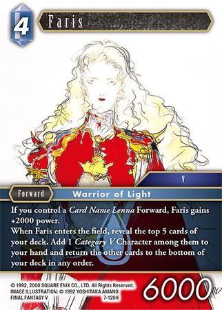 Final Fantasy Opus VII 7-120 Faris