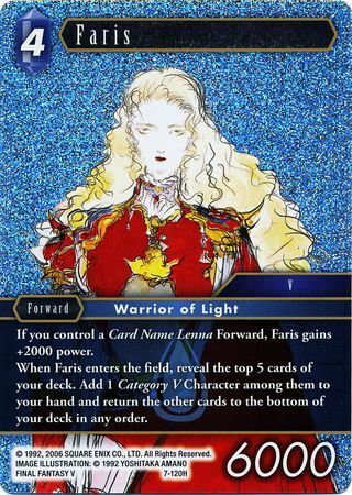 Final Fantasy Opus VII 7-120 Faris Foil