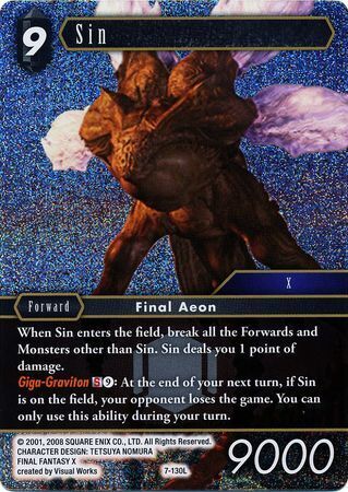 Final Fantasy Opus VII 7-130 Sin Foil