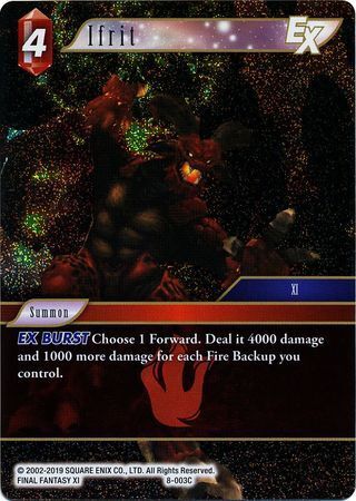 Final Fantasy Opus VIII 8-003 Ifrit Foil