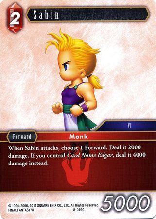 Final Fantasy Opus VIII 8-019 Sabin