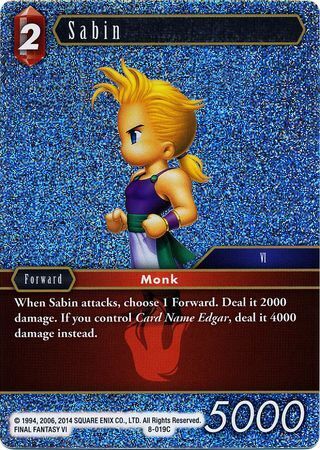 Final Fantasy Opus VIII 8-019 Sabin Foil