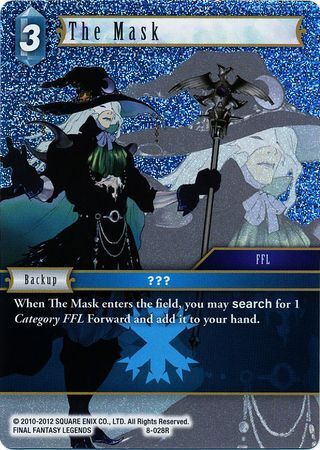 Final Fantasy Opus VIII 8-028 The Mask Foil