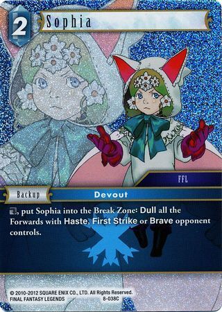Final Fantasy Opus VIII 8-038 Sophia Foil