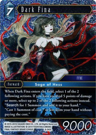 Final Fantasy Opus VIII 8-042 Dark Fina Foil