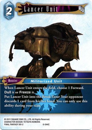 Final Fantasy Opus VIII 8-044 Lancer Unit