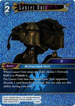 Final Fantasy Opus VIII 8-044 Lancer Unit Foil