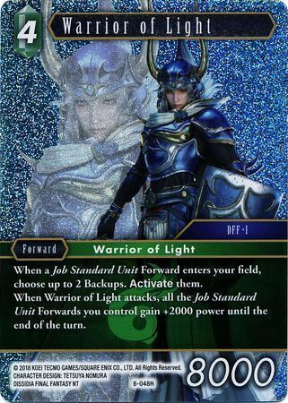 Final Fantasy Opus VIII 8-048 Warrior of Light Foil