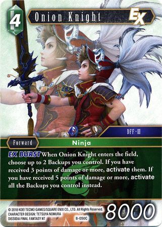 Final Fantasy Opus VIII 8-050 Onion Knight