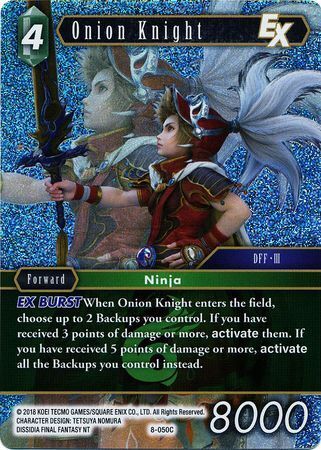 Final Fantasy Opus VIII 8-050 Onion Knight Foil