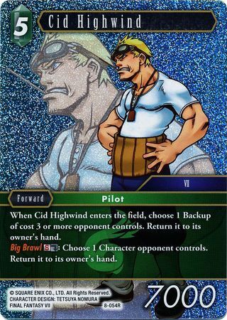 Final Fantasy Opus VIII 8-054 Cid Highwind Foil