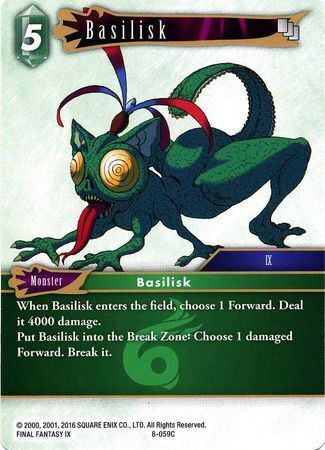 Final Fantasy Opus VIII 8-059 Basilisk