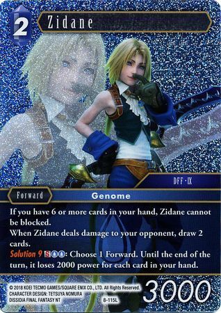 Final Fantasy Opus VIII 8-115 Zidane Foil