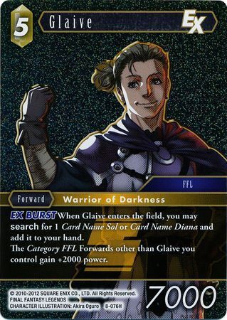 Final Fantasy Opus VIII 8-076 Glaive Foil