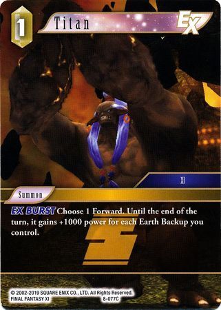 Final Fantasy Opus VIII 8-077 Titan