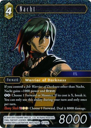Final Fantasy Opus VIII 8-078 Nacht Foil