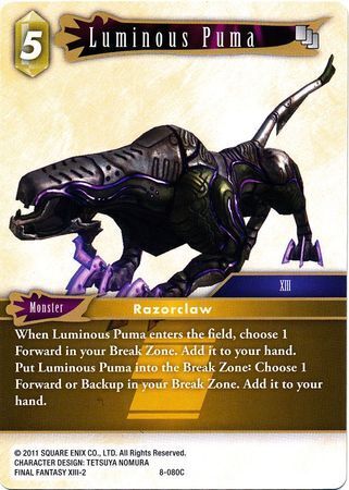 Final Fantasy Opus VIII 8-080 Luminous Puma