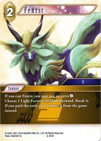 Final Fantasy Opus VIII 8-081 Fenrir