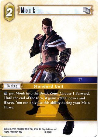 Final Fantasy Opus VIII 8-087 Monk