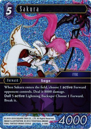 Final Fantasy Opus VIII 8-096 Sakura Foil