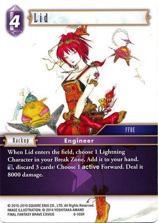 Final Fantasy Opus VIII 8-105 Lid