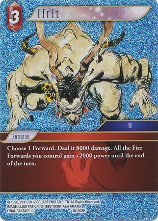 Final Fantasy Opus X 10-002 Ifrit Foil