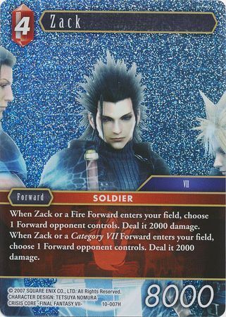 Final Fantasy Opus X 10-007 Zack Foil