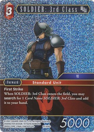Final Fantasy Opus X 10-009 SOLDIER: 3rd Class Foil