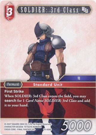 Final Fantasy Opus X 10-009 SOLDIER: 3rd Class