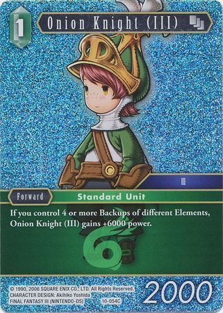 Final Fantasy Opus X 10-054 Onion Knight (III) Foil