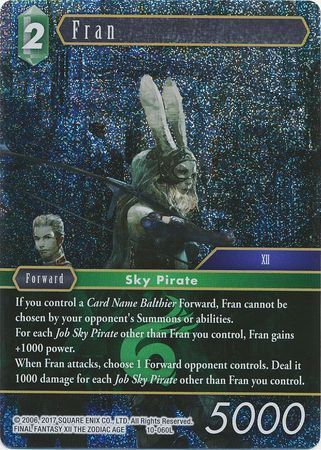 Final Fantasy Opus X 10-060 Fran Foil