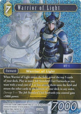 Final Fantasy Opus X 10-065 Warrior of Light Foil