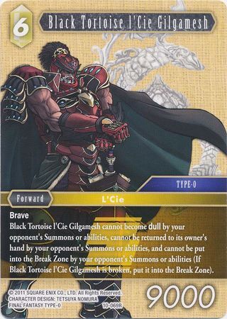 Final Fantasy Opus X 10-069 Black Tortoise l'Cie Gilgamesh