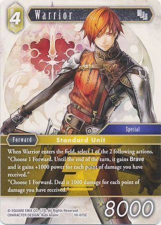 Final Fantasy Opus X 10-075 Warrior