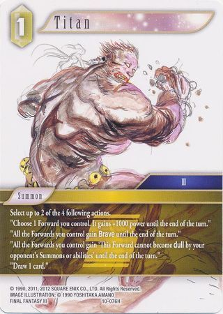 Final Fantasy Opus X 10-076 Titan