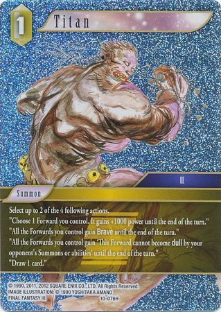 Final Fantasy Opus X 10-076 Titan Foil