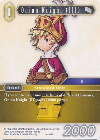 Final Fantasy Opus X 10-077 Onion Knight (III)