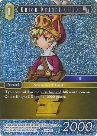 Final Fantasy Opus X 10-077 Onion Knight (III) Foil