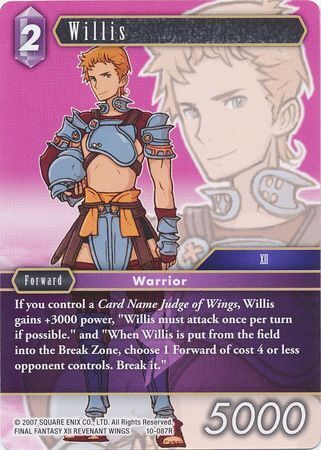 Final Fantasy Opus X 10-087 Willis