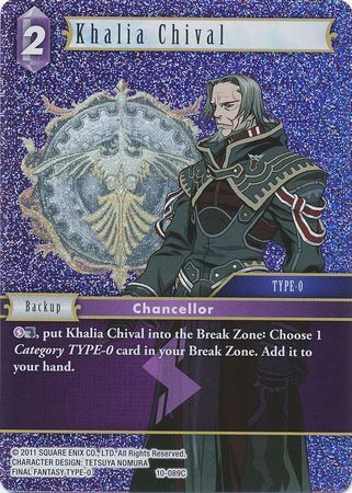 Final Fantasy Opus X 10-089 Khalia Chival Foil
