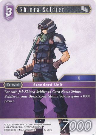 Final Fantasy Opus X 10-093 Shinra Soldier