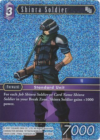Final Fantasy Opus X 10-093 Shinra Soldier Foil