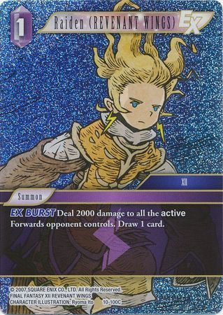 Final Fantasy Opus X 10-100 Raiden (REVENANT WINGS) Foil