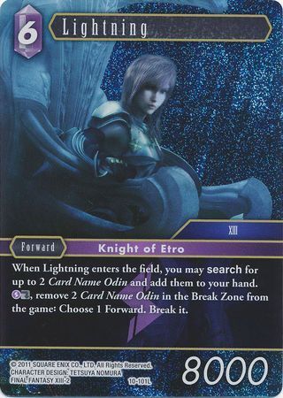 Final Fantasy Opus X 10-101 Lightning Foil