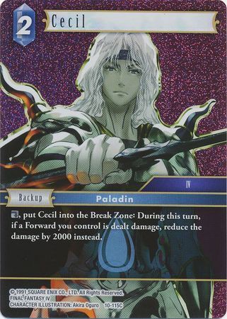 Final Fantasy Opus X 10-115 Cecil Foil
