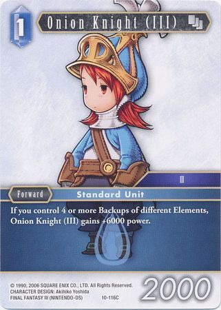 Final Fantasy Opus X 10-116 Onion Knight (III)