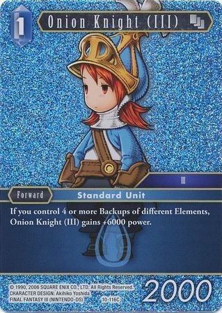 Final Fantasy Opus X 10-116 Onion Knight (III) Foil